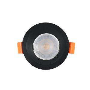 Spot Recuado Embutir LED Redondo Preto 3w 6.500k Luz Branco Frio Blumenau Iluminação Spot Recuado Embutir LED Redondo Preto 3w 6.500k Luz Branco Frio Blumenau Iluminação