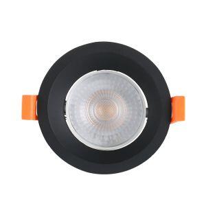 Spot Recuado Embutir LED Redondo Preto 6w 3.000k Luz Branco Quente Blumenau Iluminação Spot Recuado Embutir LED Redondo Preto 6w 3.000k Luz Branco Quente Blumenau Iluminação