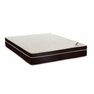 Colchão Ortobom Exclusive Ortopédico Casal 138x188cm Marrom/Branco