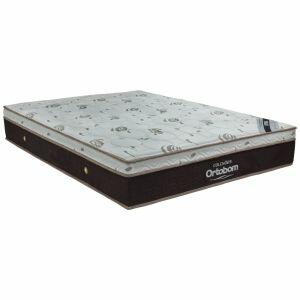 Colchão Ortobom Sleep King Casal 138x188cm Marrom/Branco