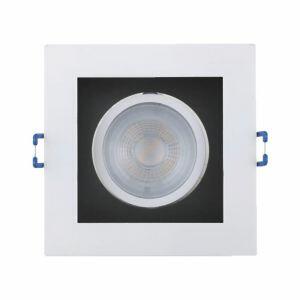 Spot Embutir Frame 5W MR16 Preto/Branco Luz Amarela Taschibra