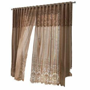 Cortina Interlar Irlanda Ganache 3,50x2,20m Marrom
