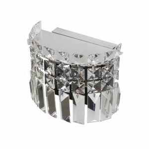 Arandela Paris Cristal 1 Lâmpada G9 Cromo Bronzearte