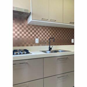 Pastilha Autocolante 30,5x30,5 Bronze Glass Mosaic