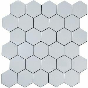 Pastilha Glass Mosaic Autocolante AL1016 Branca 30x30