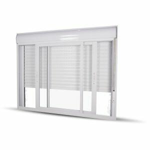 Janela Veneziana Integrada CRV 2 Folhas 120x120cm Branca