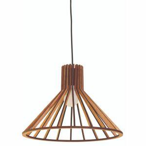 Pendente Illumine 1 Lâmpada Leda 40cm E27 Imbuia