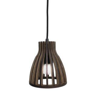 Pendente Illumine 1 Lâmpada Pasha 14x15cm E27 Nogueira Moka 1492