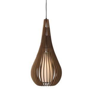 Pendente Illumine 1 Lâmpada Taléia Cabo PP 700x350 E27 Nogueira Moka