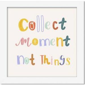 Quadro Diagonal Frases Moments Collects 18x18cm Branco Quadrado Quadro Diagonal Frases Moments Collects 18x18cm Branco Quadrado