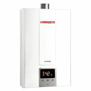 Aquecedor de Água a Gás GN Lorenzetti Digital 15L/min Branco LZ1600DE