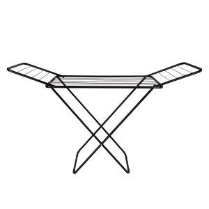 Varal de Chão com Abas Ferro 144cm Preto Mor