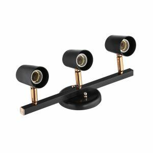Trilho Linha Versátil 3 Lâmpadas E27 Preto/Cobre 424/3 PR/CO Dital Trilho Linha Versátil 3 Lâmpadas E27 Preto/Cobre 424/3 PR/CO Dital