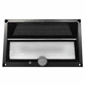 Arandela Solar LED com Sensor de Movimento 3000K Preta Ecoforce