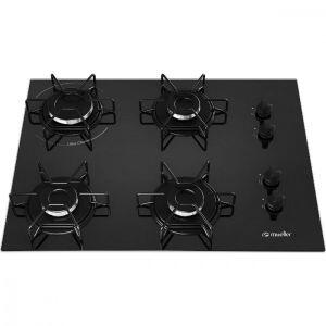 Cooktop a Gás MCG114BG1 4 Bocas Preto Mueller