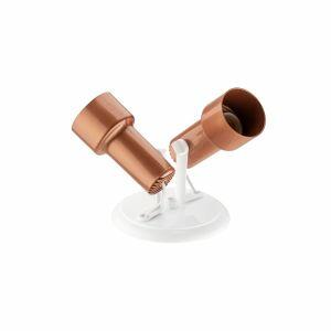 Spot Dital 2 Lâmpadas Linha Infinity E27 Branco/Cobre