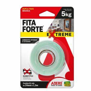 Fita Dupla Face Adere 24mmx1,5m Extreme Bege