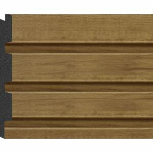 Painel Ripado 3D Poliestireno 2,85x12 Freijo Puro Malaga Painel Ripado 3D Poliestireno 2,85x12 Freijo Puro Malaga