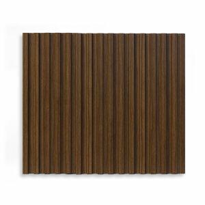 Painel Ripado 3D Poliestireno 2,85x12 Rovere Marrom Malaga