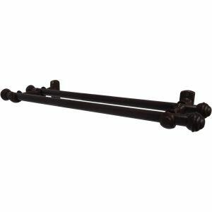 Kit Varão para Cortina Bella Arte Slim Duplo 2mx19mm Imbuia