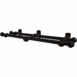 Kit Varão para Cortina Slim 2,5mx19mm Imbuia 4CS25E3.055 Bella Arte