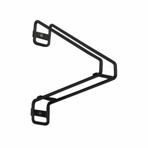 Suporte para Prateleira Metaltru Vega 4x22x26cm Preto