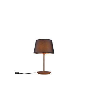 Abajur 1 Lâmpada Slim Diam 17cm E27 Castanho Madelustre Abajur 1 Lâmpada Slim Diam 17cm E27 Castanho Madelustre