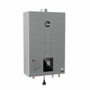 Aquecedor de Água a Gás GLP Digital Prestige 20L/min Inox Rheem