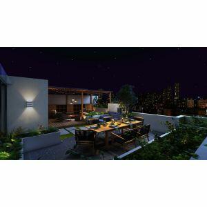 Arandela LED Elegance 6W 3000K 1 Lâmpada Preta Luz Amarela Avant