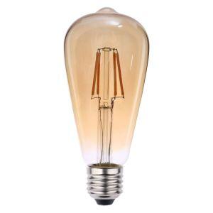 Lâmpada LED Filamento Bronzearte 4W E27 Pera 2000K Ambar
