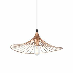 Pendente Metálico Taschibra 1 Lâmpada Fly E27 Cobre