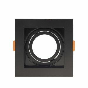 Spot de Embutir Taschibra 1 Lâmpada MR16 Conecta Recuado Preto