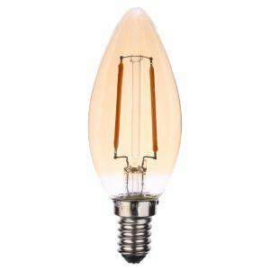 Lâmpada LED Filamento Bronzearte 2W E27 Vela 2200K Ambar