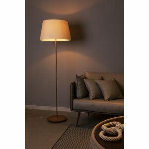 Luminária de Coluna Madelustre Diam Slim 50cm 1 Lâmpada E27 Castanho