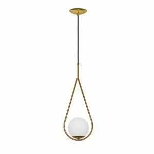 Pendente Metálico Spot Line 1 Lâmpada Gota Ono E27 Dourado
