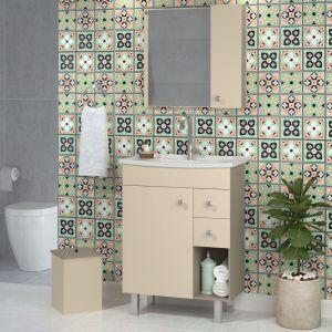 Kit Gabinete para Banheiro MDF/MDP Fiore 60cm C-Linea Kit Gabinete para Banheiro MDF/MDP Fiore 60cm C-Linea
