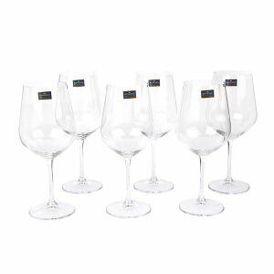 Jogo Taças Cristal 600ml 6 Peças Bohemia