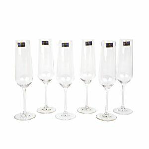 Jogo Taças Cristal Bohemia 210ml 6 Peças