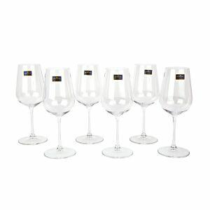 Jogo Taças Cristal Bohemia 390ml 6 Peças
