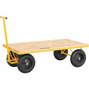 Carrinho Plataforma Vonder 600kg Madeira Amarelo Carrinho Plataforma Vonder 600kg Madeira Amarelo