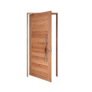 Porta Pivotante Madeira Eucalipto Madecen 2,13x1,00m PPVE 100 Direita