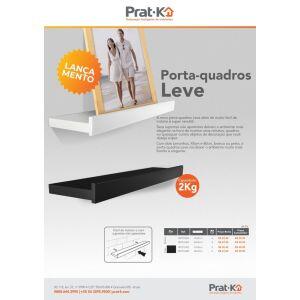 Prateleira Prat-K Decorare 1,5x9x60cm Preto