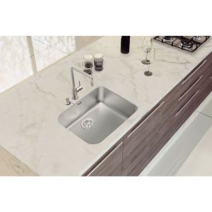Cuba para Cozinha de Embutir Inox Simples Dora 50BL R6 Acetinado Tramontina