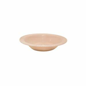 Prato Fundo Yoi Perla Corona 21cm Rosê/Nude Cerâmica