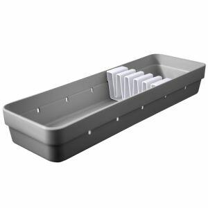 Organizador para Facas Martiplast 11,45x36,6x5,5cm Chumbo
