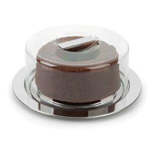 Prato para Bolo Forma Inox Vision 25cm Inox