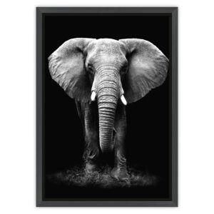 Quadro Tropical Artes 50x70cm Elefante Preto Quadro Tropical Artes 50x70cm Elefante Preto