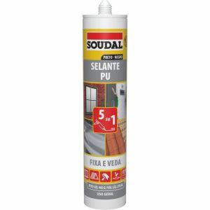 Selante Soudal Uso Geral 445g Preto