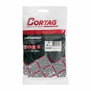 Espaçador Cortag 4mm Juntapiso Cinza 100 Peças