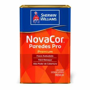 Tinta Acrílica Sherwin Williams 18L Novacor Paredes Pro Premium Branco Fosco